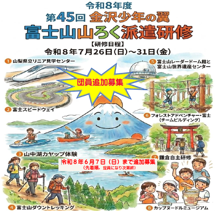 金沢少年の翼 追加団員募集