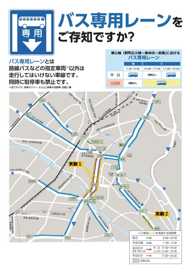 バスレーン全域図