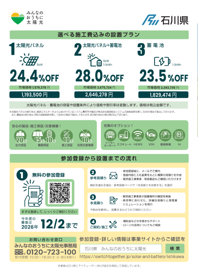 みんなのおうちに太陽光チラシ2枚目