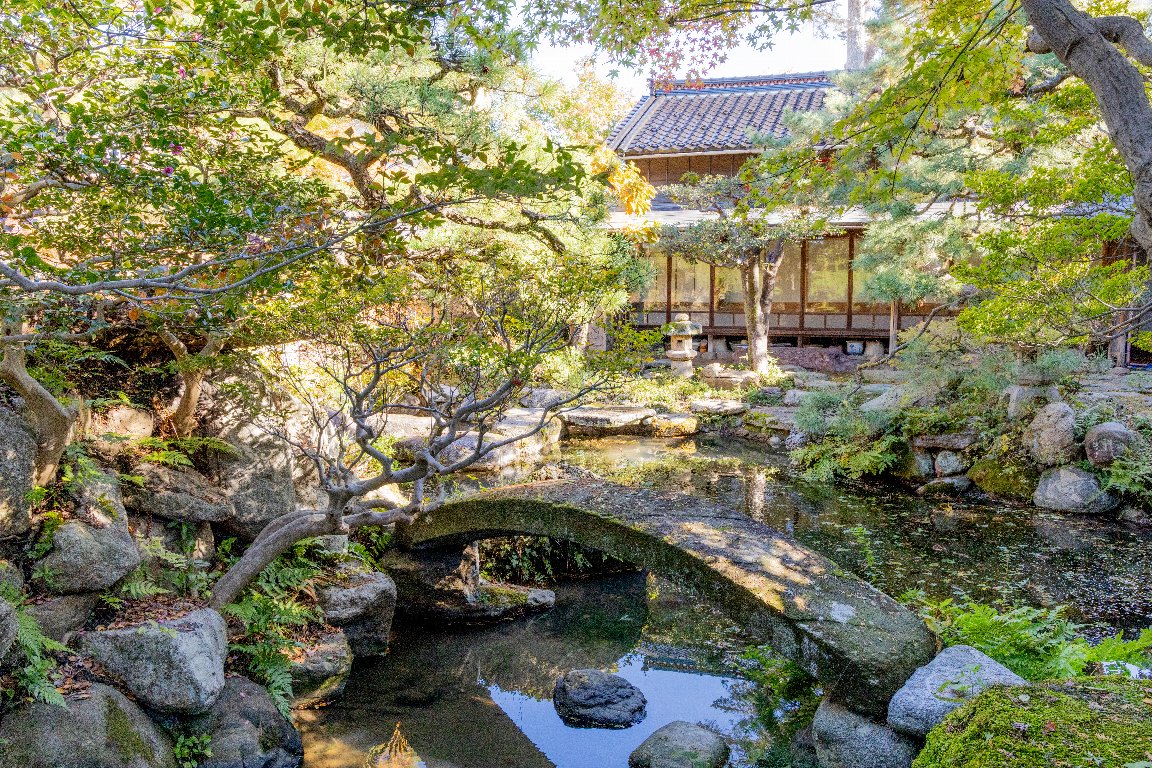 西の入り江から反橋