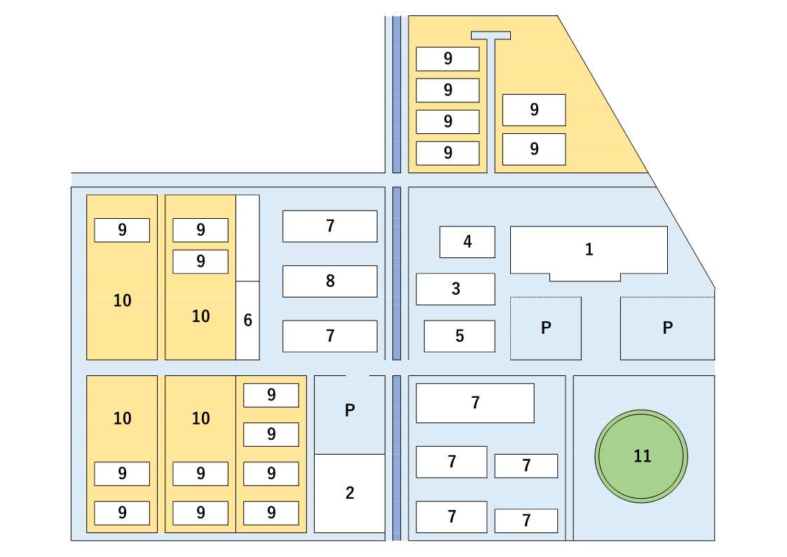 施設の配置案内図