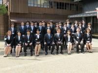 金沢まちづくり学生会議第６期出発式 市長と学生の集合写真