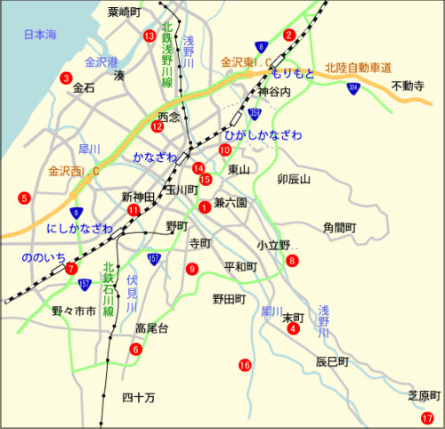 市民センター 施設案内の地図