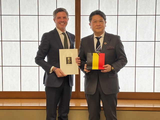 ベルギー王国のアントワン・エヴラー駐日大使が来訪