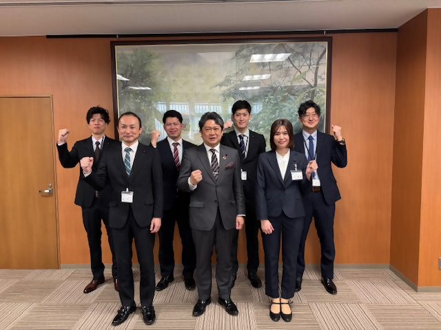 民間企業との人事交流等に派遣する職員を激励