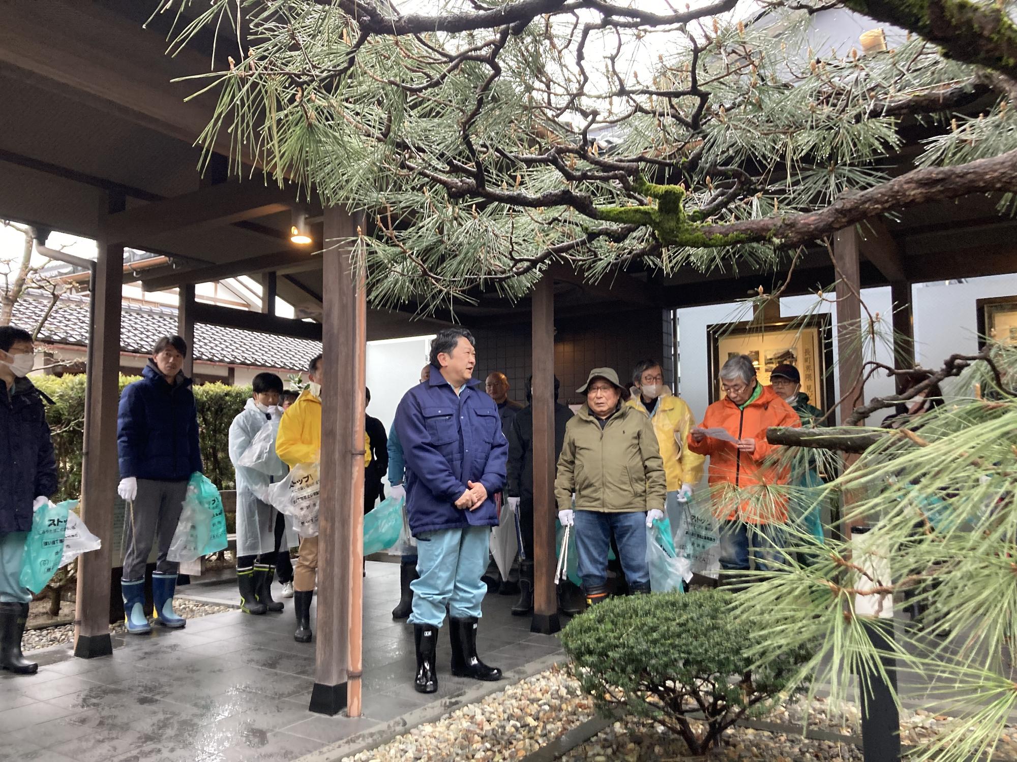 長町武家屋敷界隈の一斉清掃