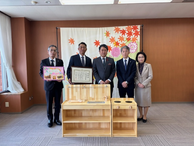 北陸建設業協会様より保育所へのご寄附