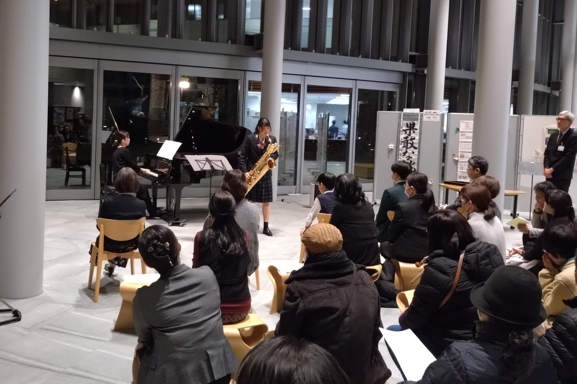 金沢市音楽コンクール金沢市長賞の授与及び受賞者によるミニコンサート