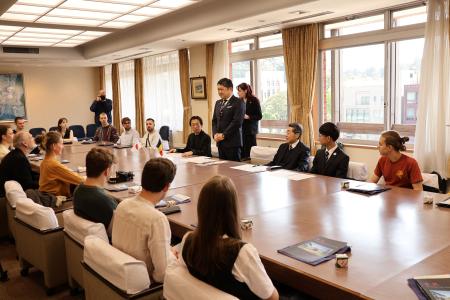 姉妹都市ベルギー・ゲント市ジャズバンド市長表敬訪問