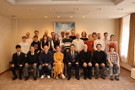 姉妹都市ベルギー・ゲント市ジャズバンド市長表敬訪問