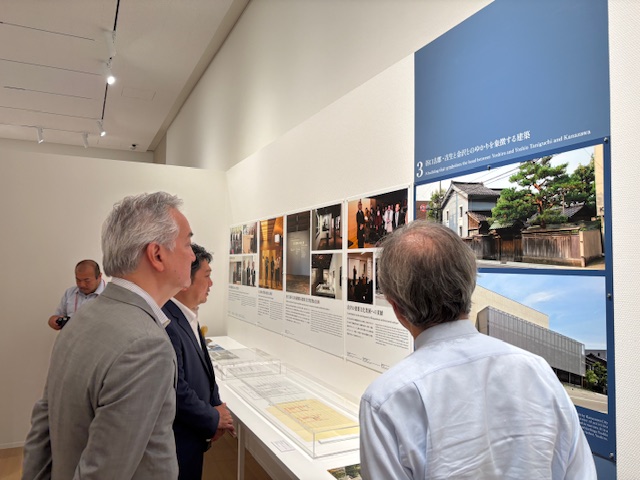 谷口吉郎・吉生記念金沢建築館の企画展のオープニングセレモニー