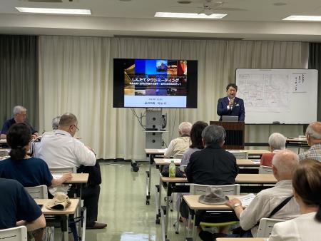 しんたてタウンミーティングで講演