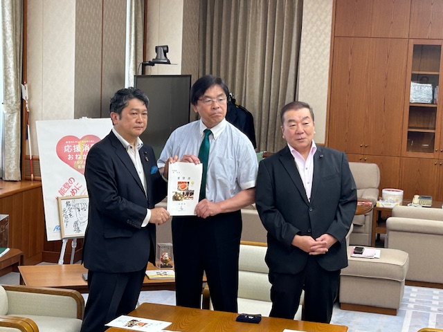 市の中央卸売市場の再整備について、県庁に県有地取得の協力の要望