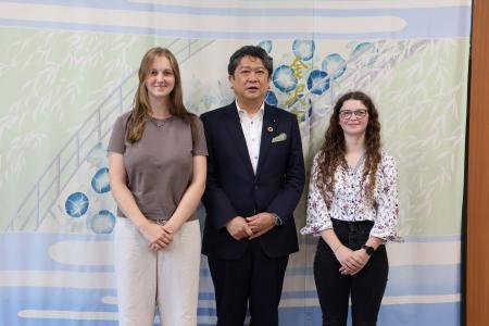 ナンシーからのインターン生が市長を表敬訪問