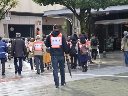 金沢駅帰宅困難者対策訓練を実施しました