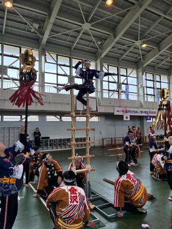 金沢子どもはしご登り教室演技披露式