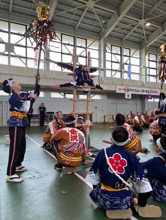 金沢子どもはしご登り教室演技披露式
