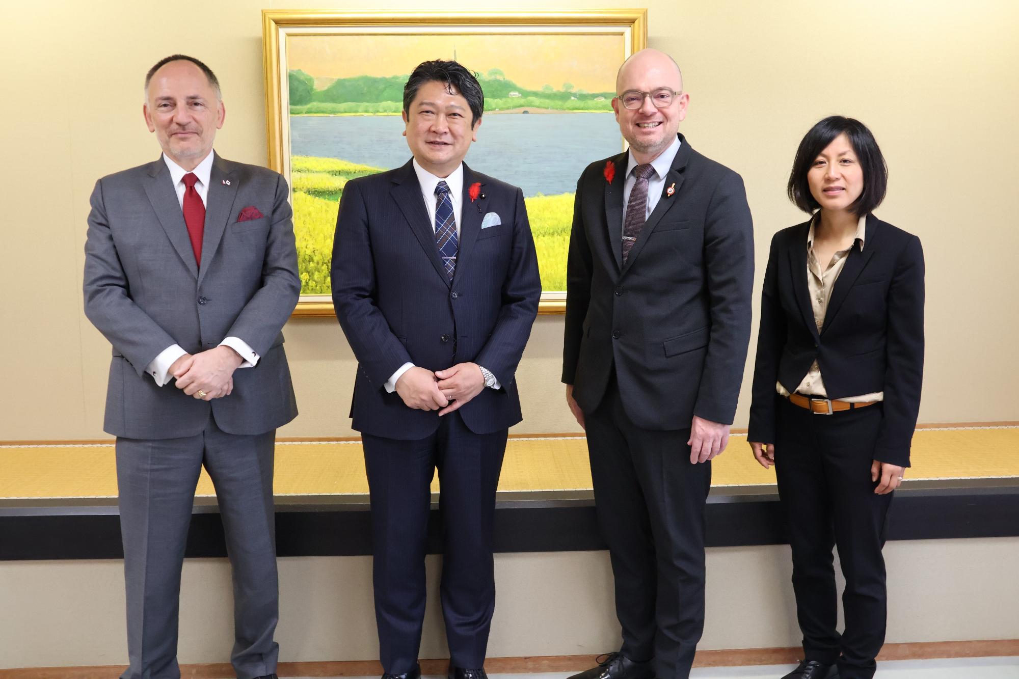 フランス・ナンシー市代表団の表敬訪問