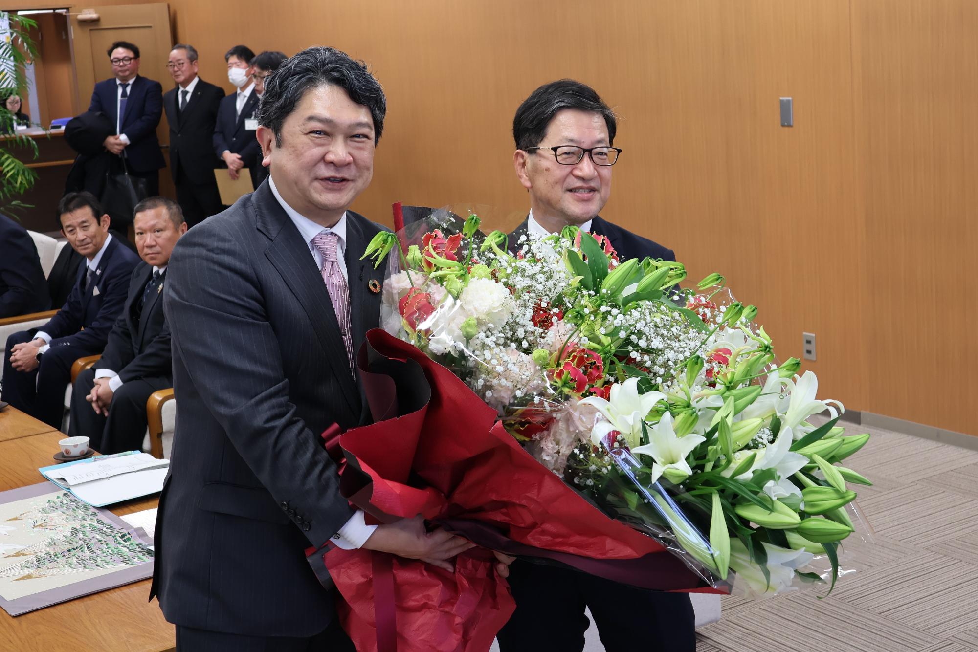 高知県知事、JAグループ高知による表敬訪問