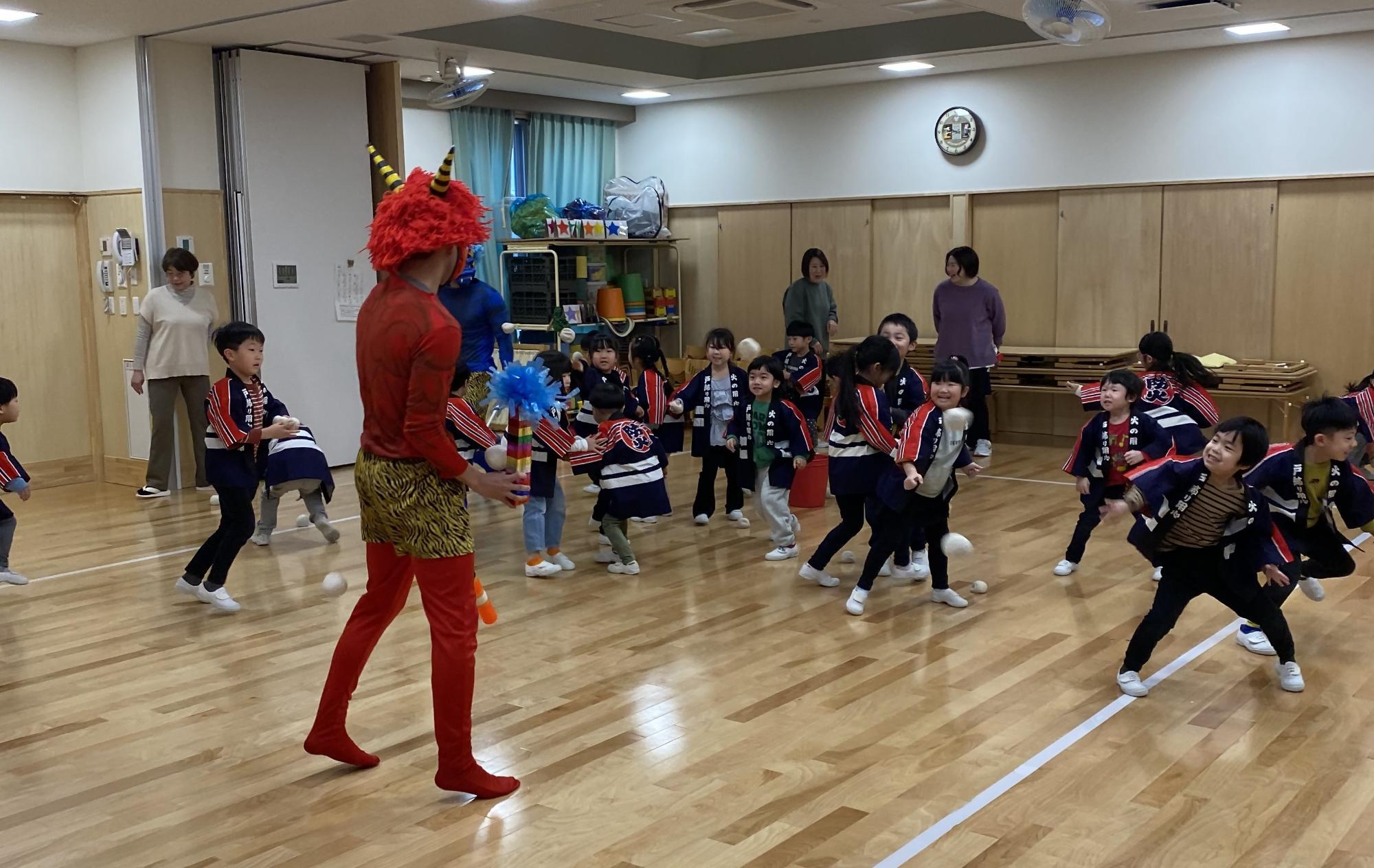 防火体操と防火豆まき