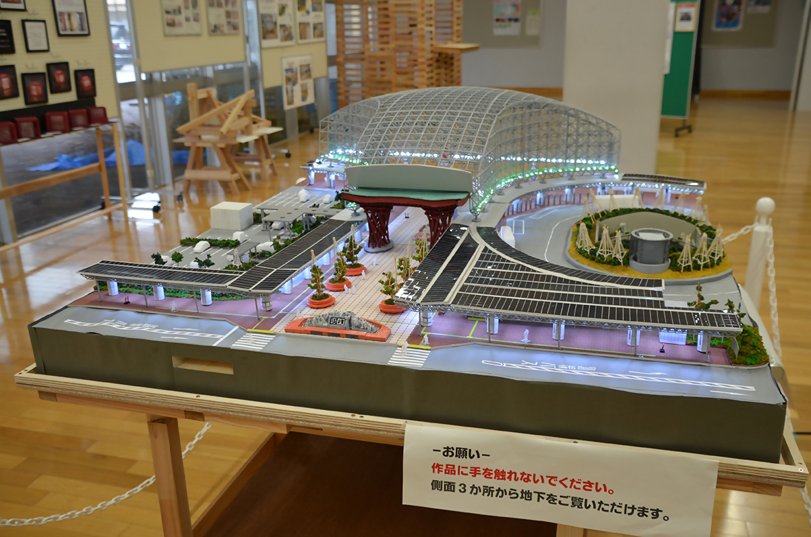 もてなしドーム模型展示