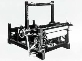 津田式力織機の白黒写真