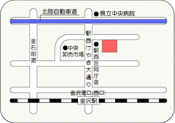 金沢市保健所・駅西福祉健康センターの地図