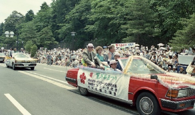 姉妹都市友好フォーラム’89・百万石まつりにゲント市長が参加