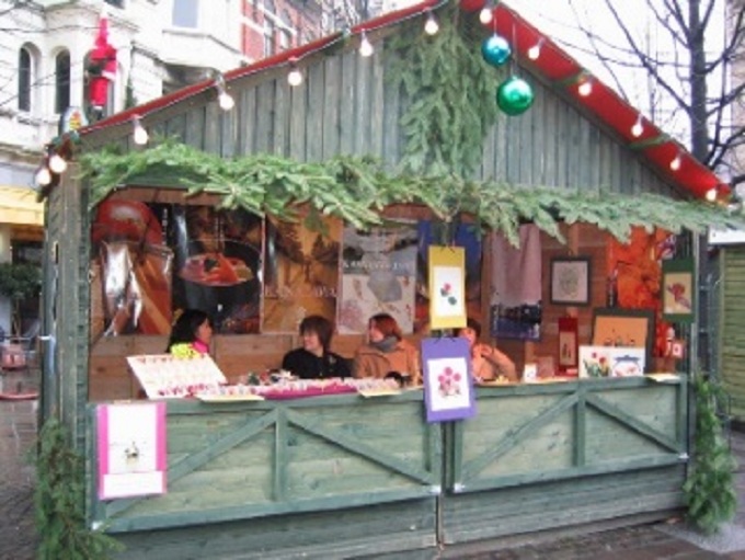 金沢市伝統手工芸団、ゲント・クリスマス市場訪問