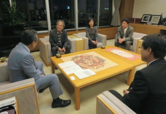 和田氏(南伯日本商工会議所専務理事)が来訪