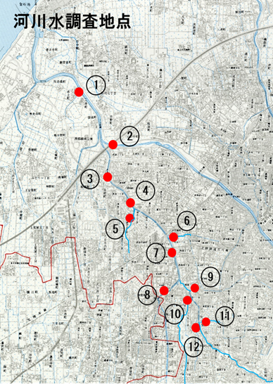 河川水調査地点