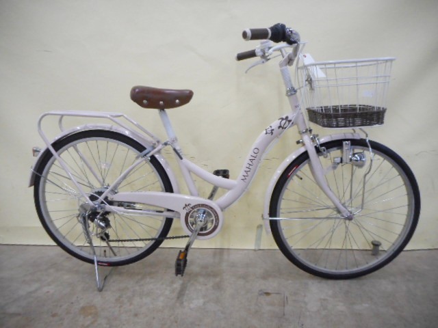 54.ベージュの自転車の画像