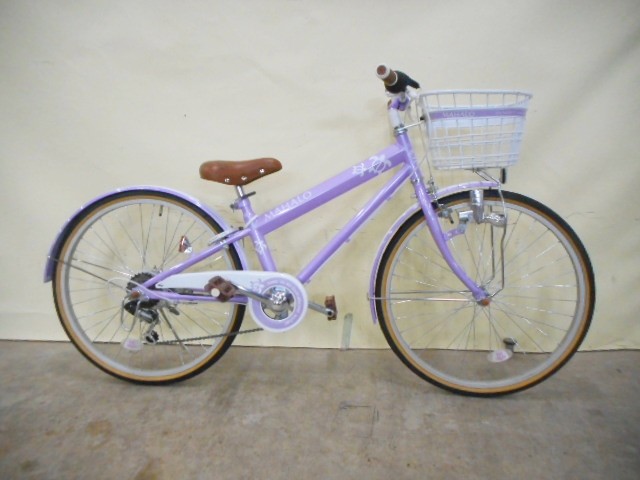 52.紫の自転車の画像