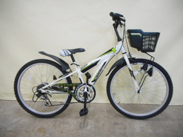 53.白・自転車の画像