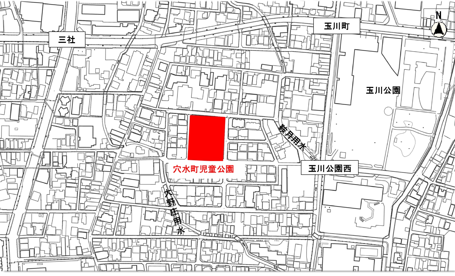 穴水町児童公園地図