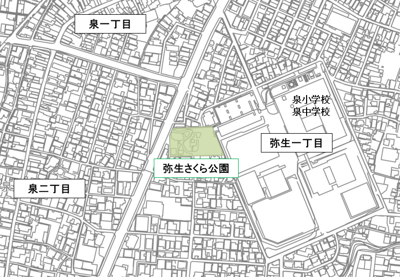 弥生さくら公園地図