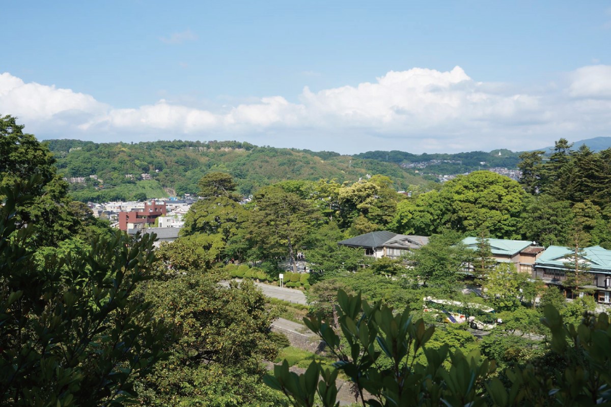 金沢城公園丑寅櫓跡からの眺め