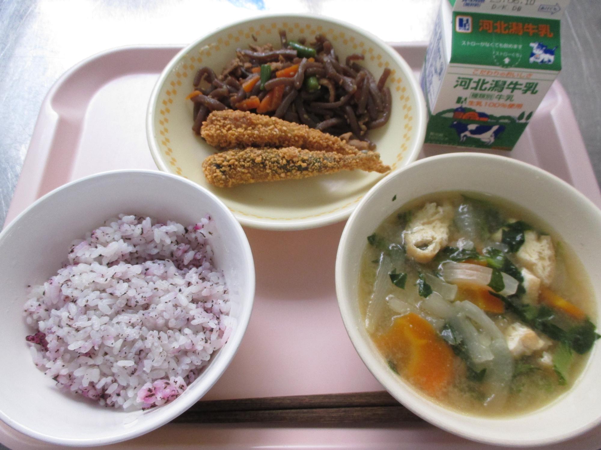 小学校の歯に良い献立写真