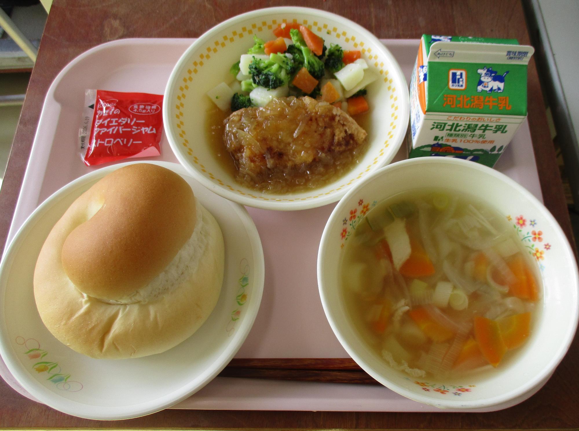 かぜ予防の献立（小学校）の写真