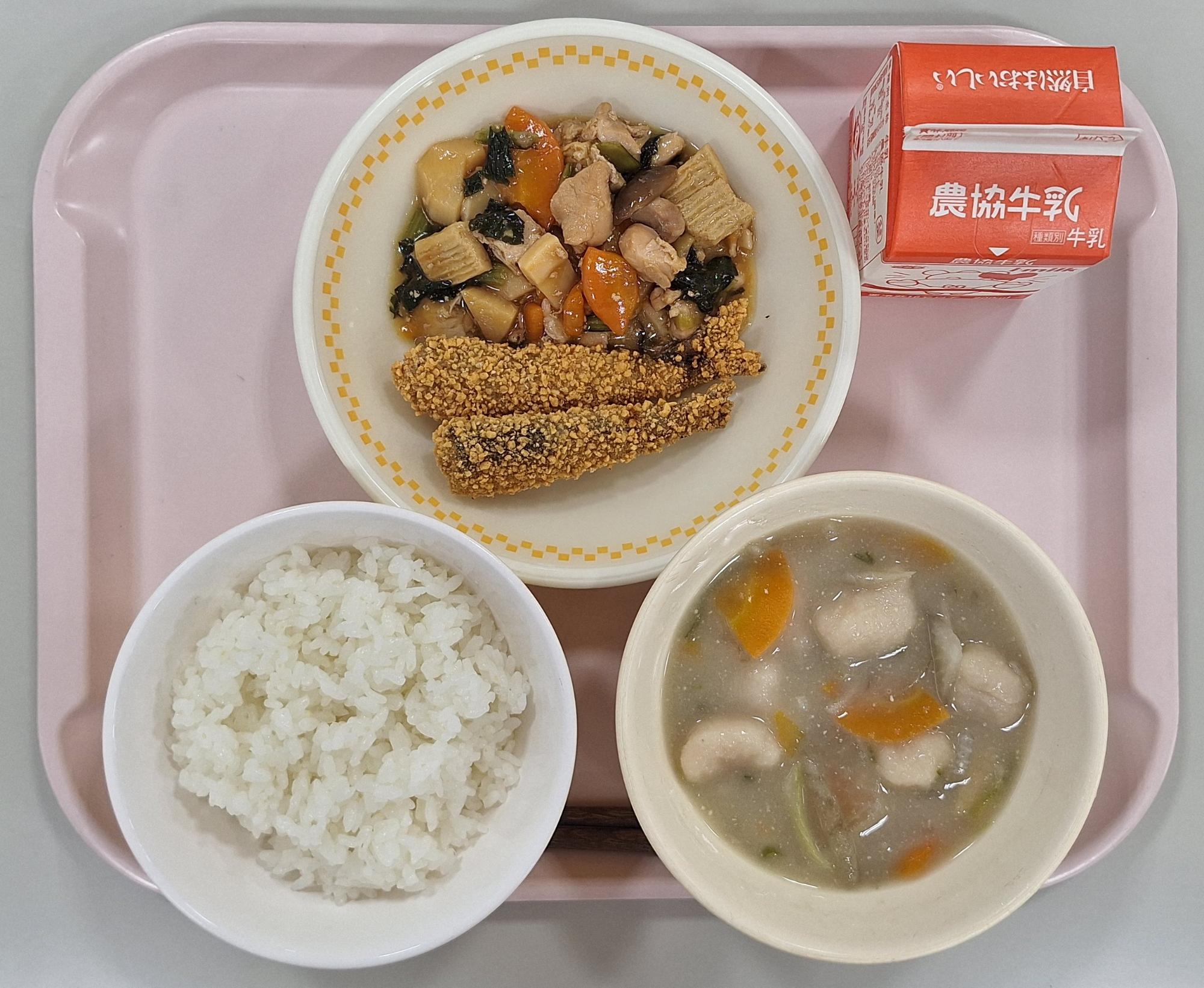 郷土料理の献立（中学校）の写真