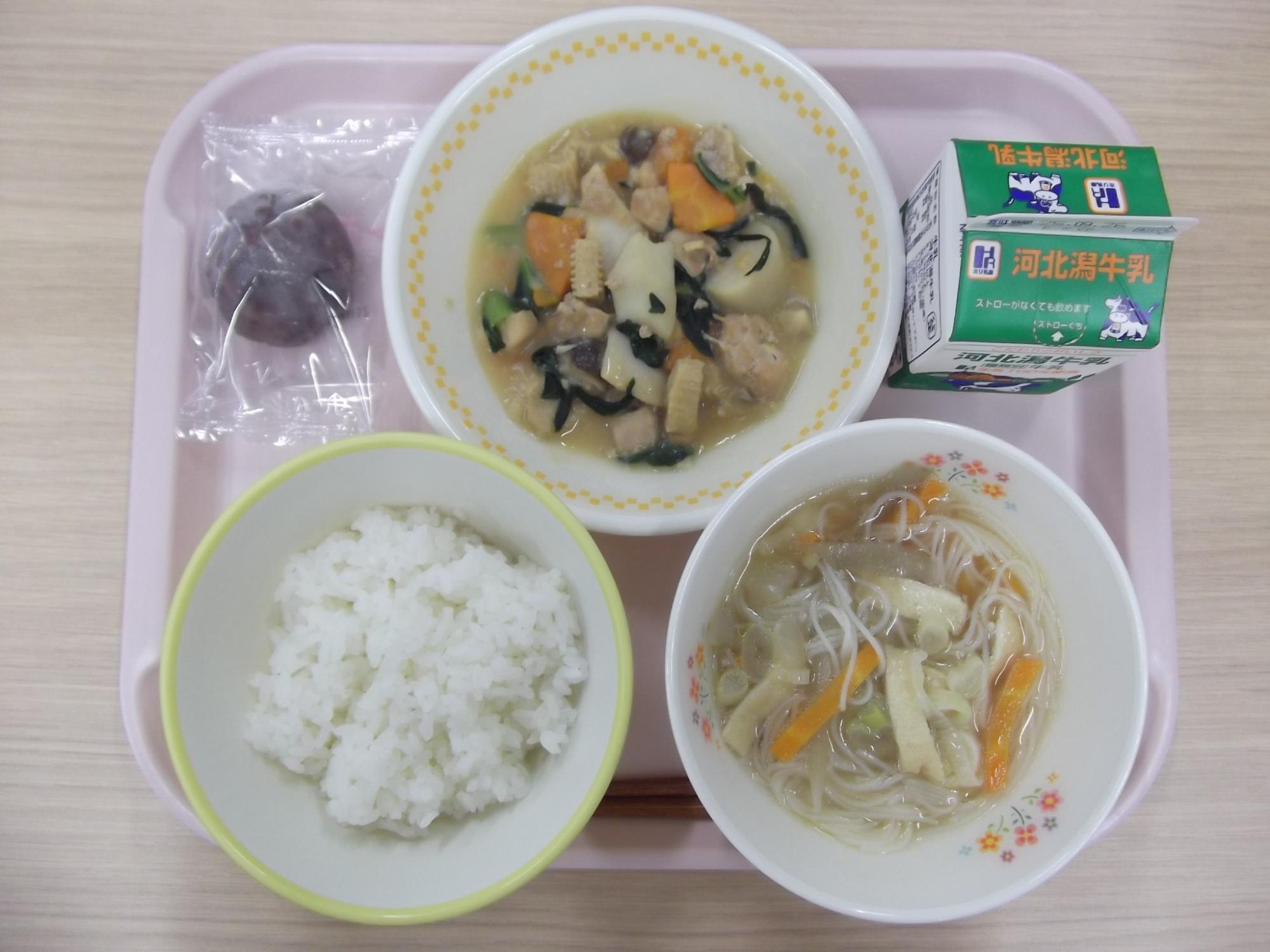 小学校お彼岸の献立