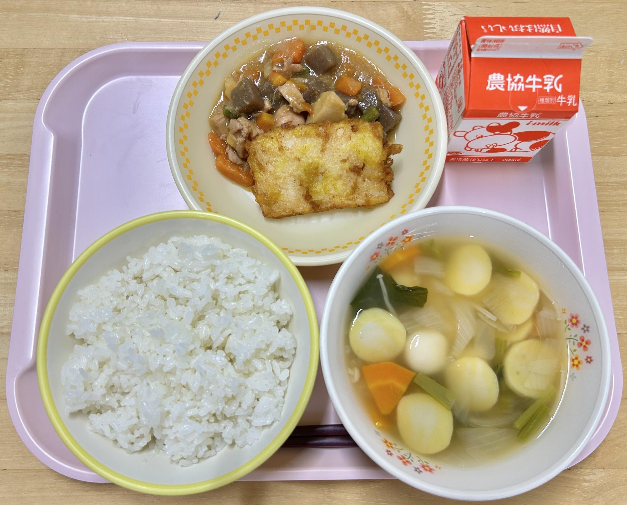 中学校給食お月見献立